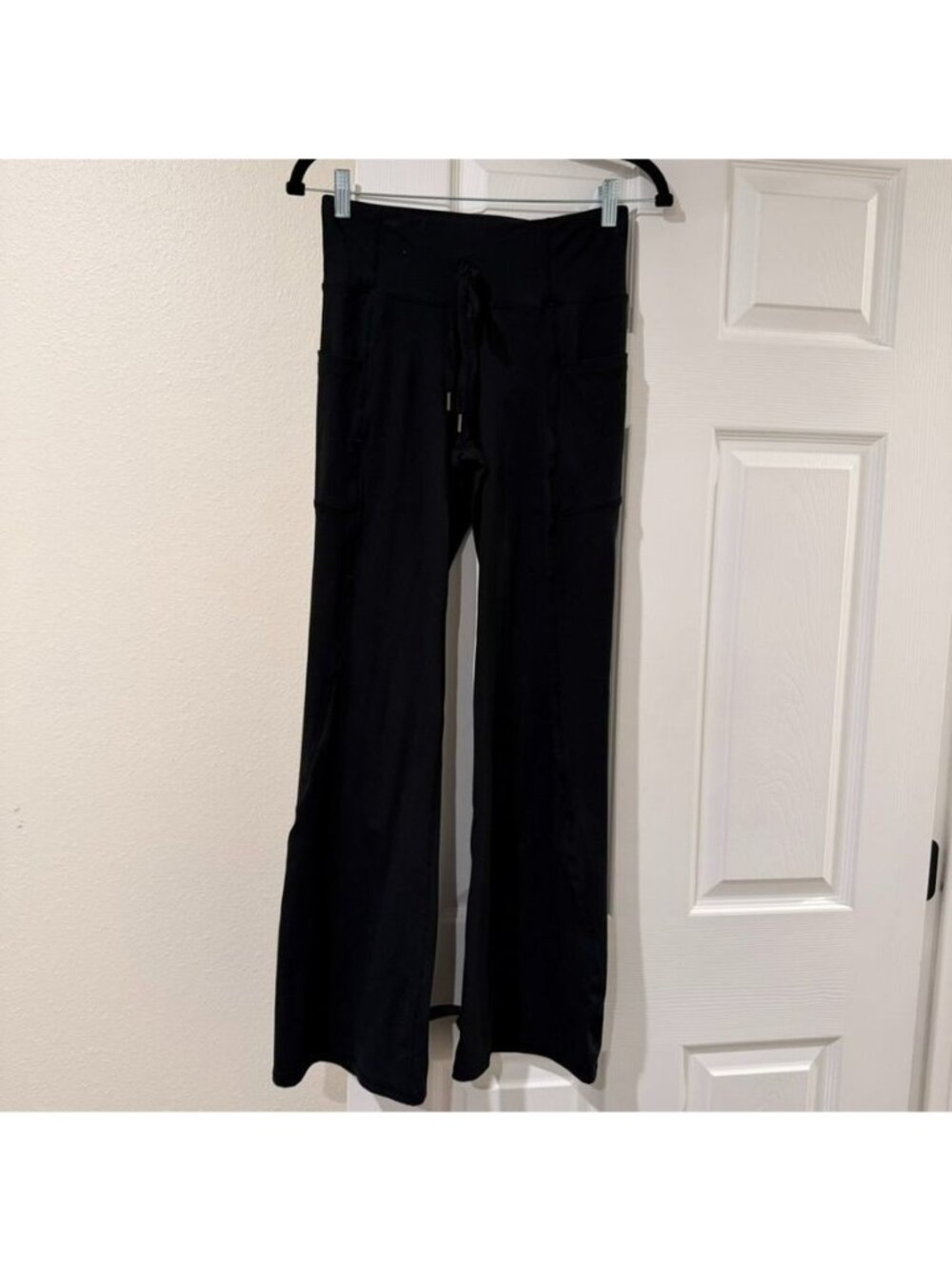 Buttery Soft Black Flare High Rise Lounge Workout Pants Size Medium